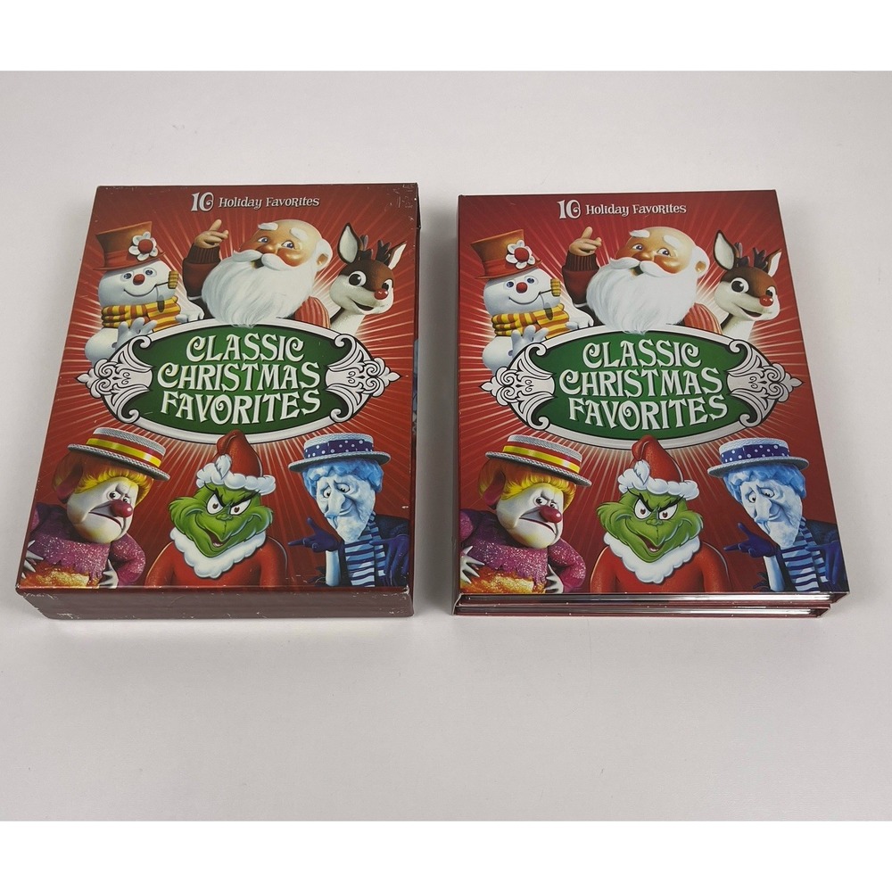 Classic Christmas Favorites (DVD, 2008, 4-Disc Set) 10 Movies with slipcover